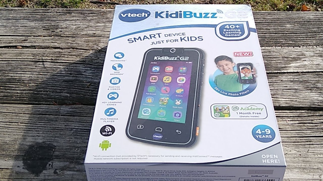 Vtech KidiBuzz G2 unboxing Review Of Specs Hands On  Smart Phone Device For Kids Walmart Target