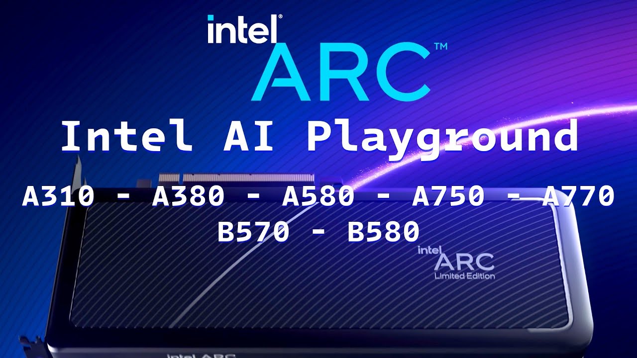Intel AI Playground - Stable Diffusion for Intel ARC GPU - Tested every Intel ARC to generate image