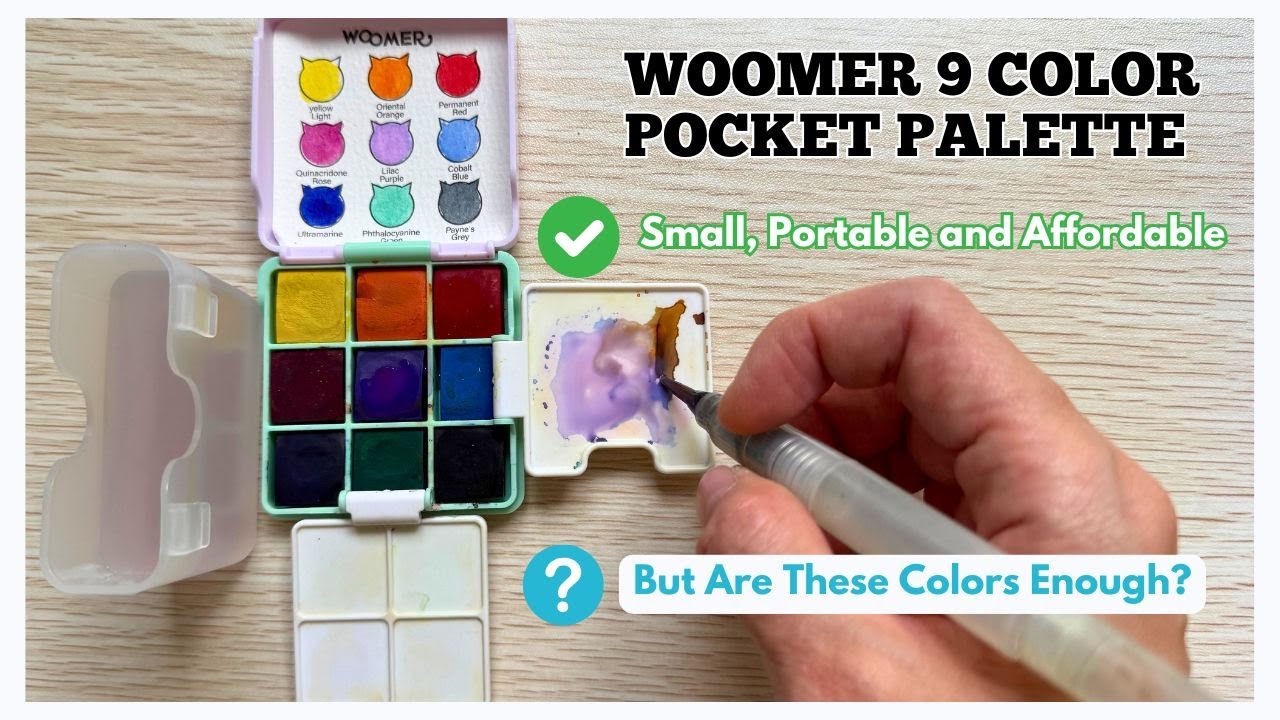 Tiny & Travel-Friendly! Woomer Pocket Watercolor Palette Honest Review