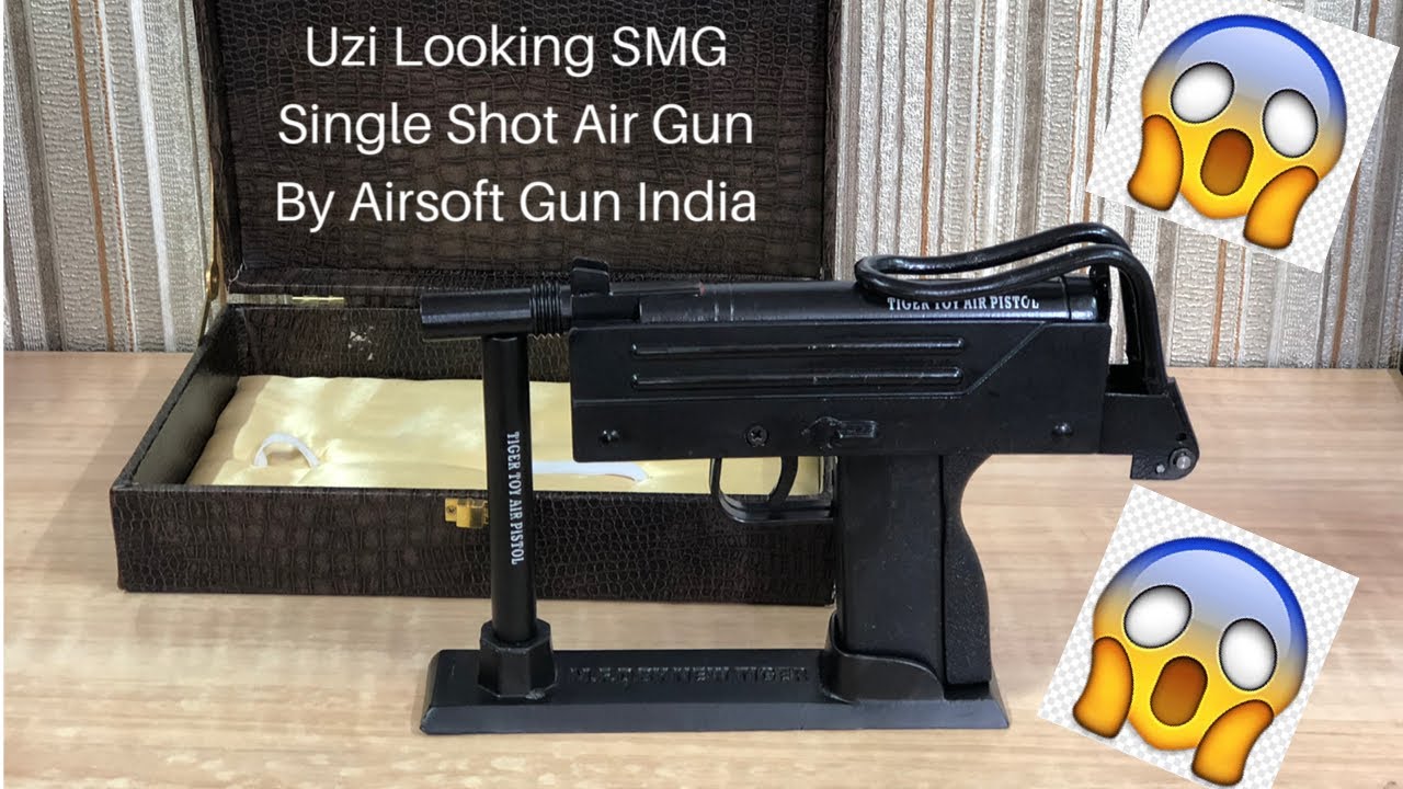 Uzi Looking SMG Single Shot Air Gun By Airsoft Gun India