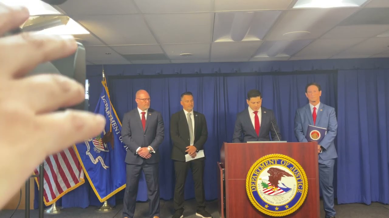 Arrest Announcement of Executive director of South L.A.-based charity alleging $23 million swindle