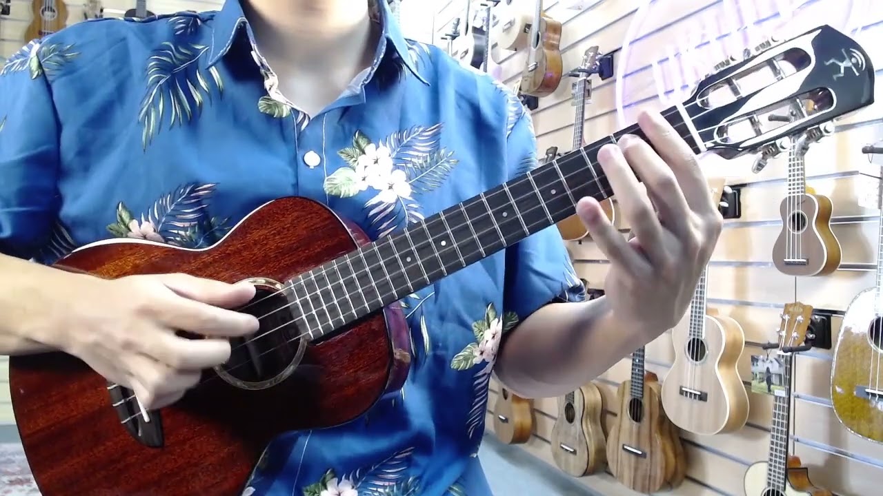 aNueNue African Mahogany Tenor Ukulele Sound Demo - ANN-AMM3
