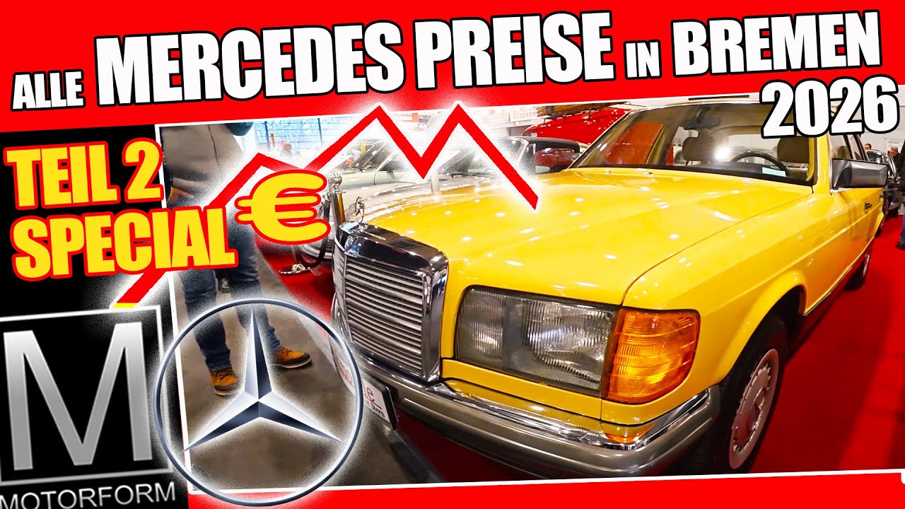 ALLE MERCEDES PREISE auf der Bremen Classic Motorshow 2026
