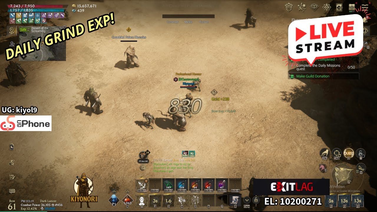 LORDNINE: DAILY GRIND + EXP GRIND | PLAY TO EARN | TIPS AND TRICKS