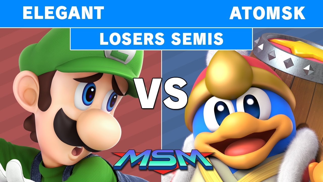 MSM Online 40 - Elegant (Luigi) Vs. Atomsk (King Dedede) Losers Semis - Smash Ultimate