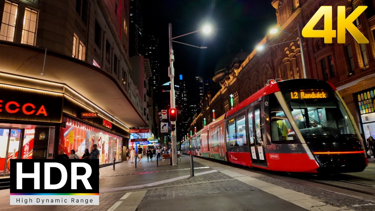 Australia - Sydney Night Walk【4K HDR】