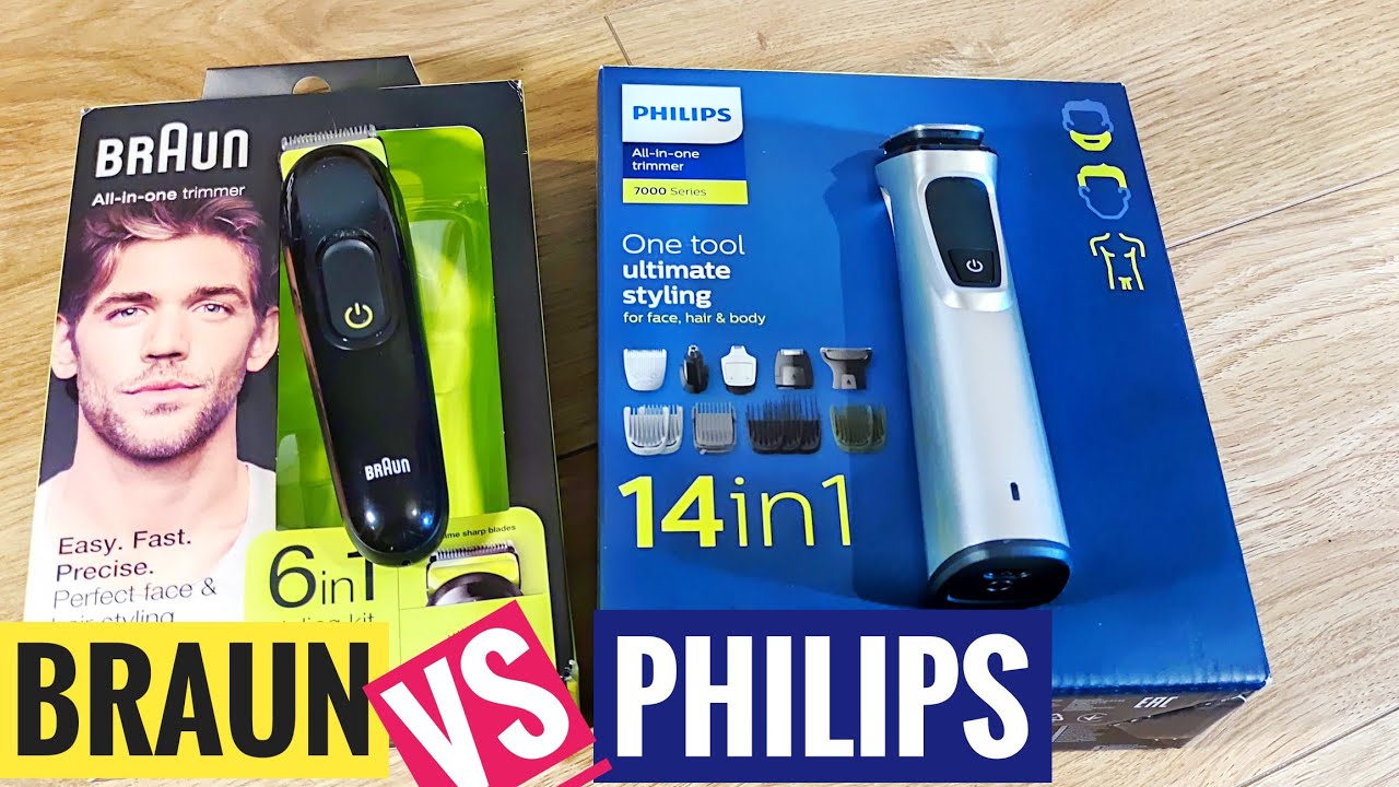 BRAUN Multigroomer MGK3021 (Typ 5513) vs PHILIPS Multigroom MG7720 compare (comparision)