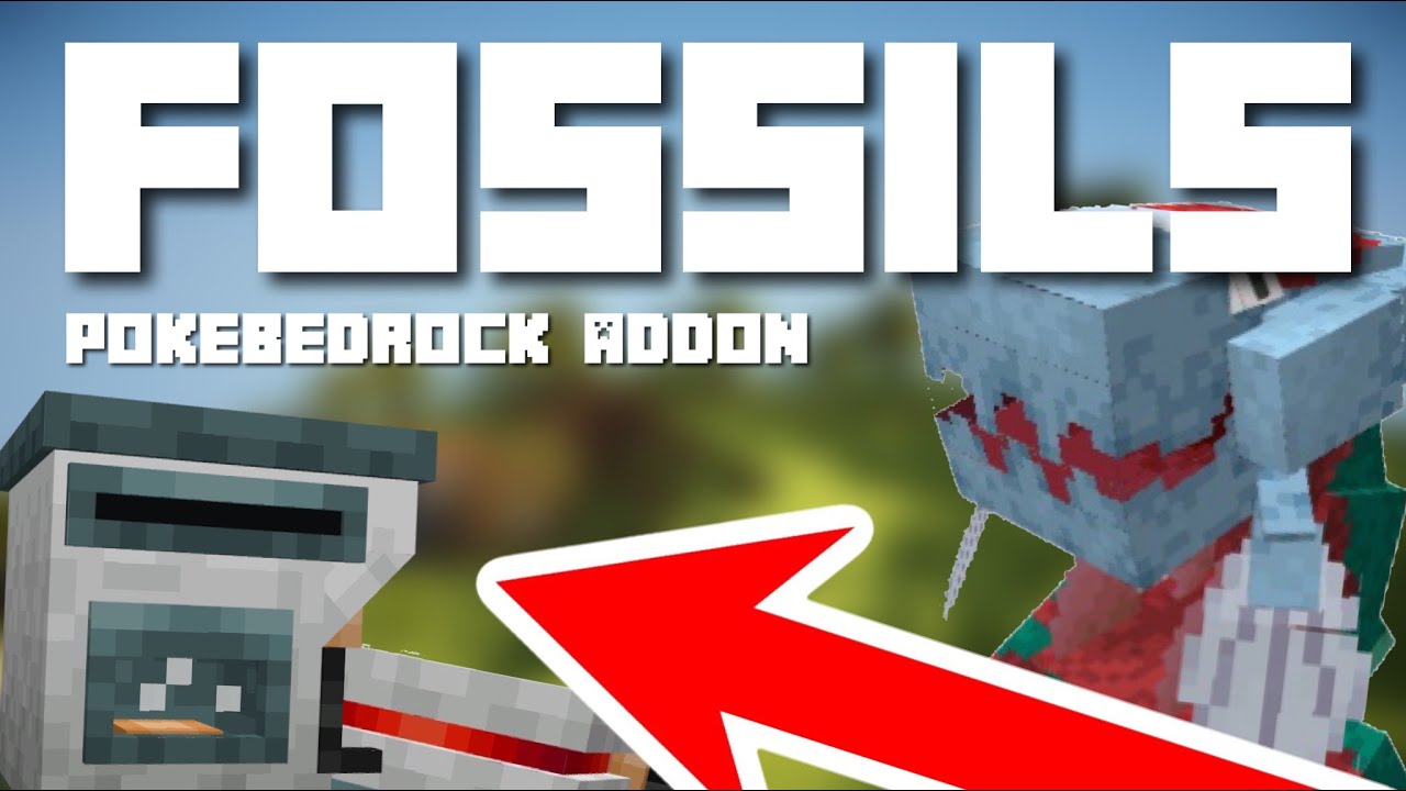 Fossil Machine Update Showcase | PokeBedrock Addon | New Fossil Pokemon!