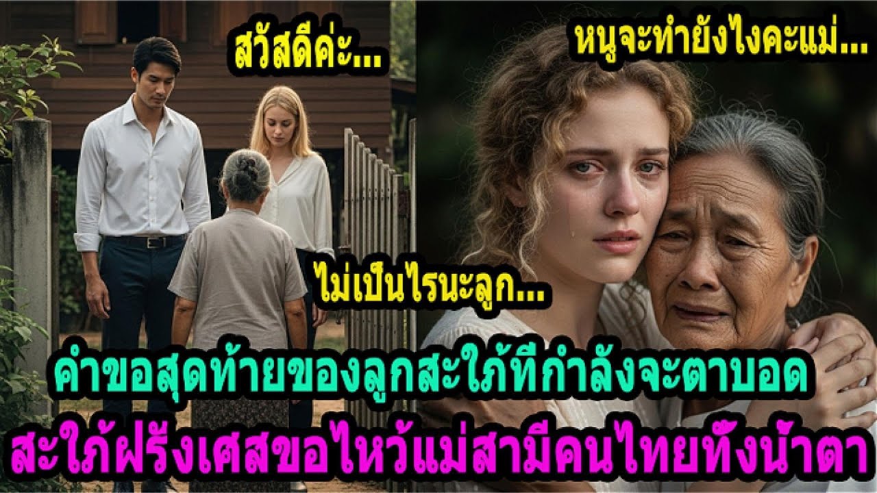 สุดซึ้ง! สะใภ้ฝรั่งเศสสายตาเลือนราง ขอไหว้แม่สามีที่ไทยครั้งสุดท้าย ก่อนปล่อยโฮไม่หยุด
