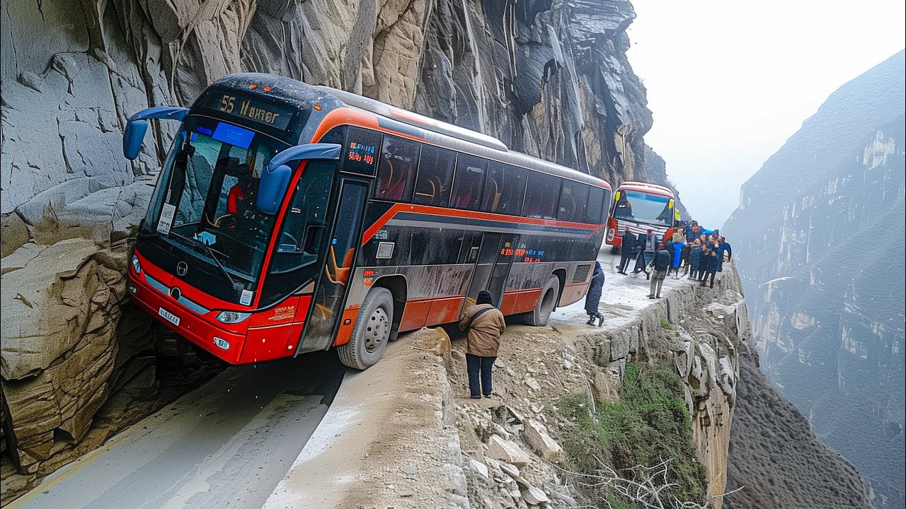 The Bus Will Never Pass This Route | The Most Dangerous Roads In The World