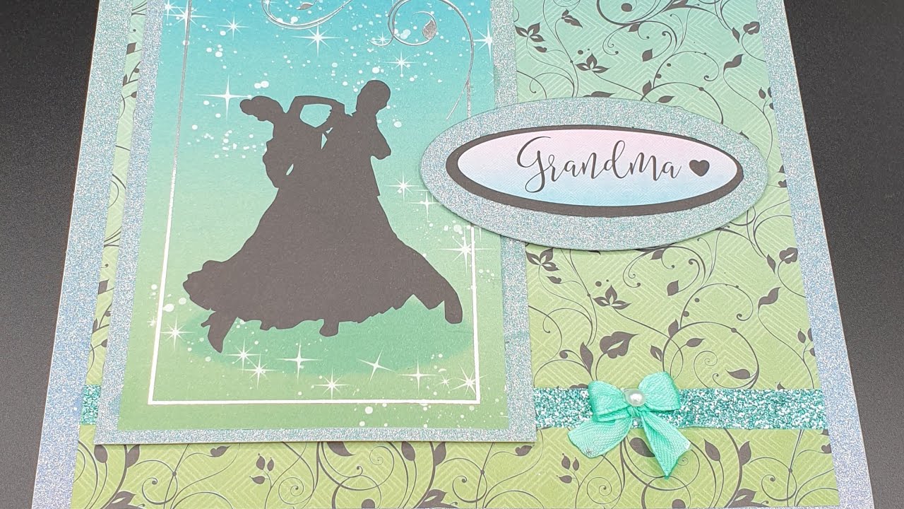 Simple card using Kanban dancing silhouettes