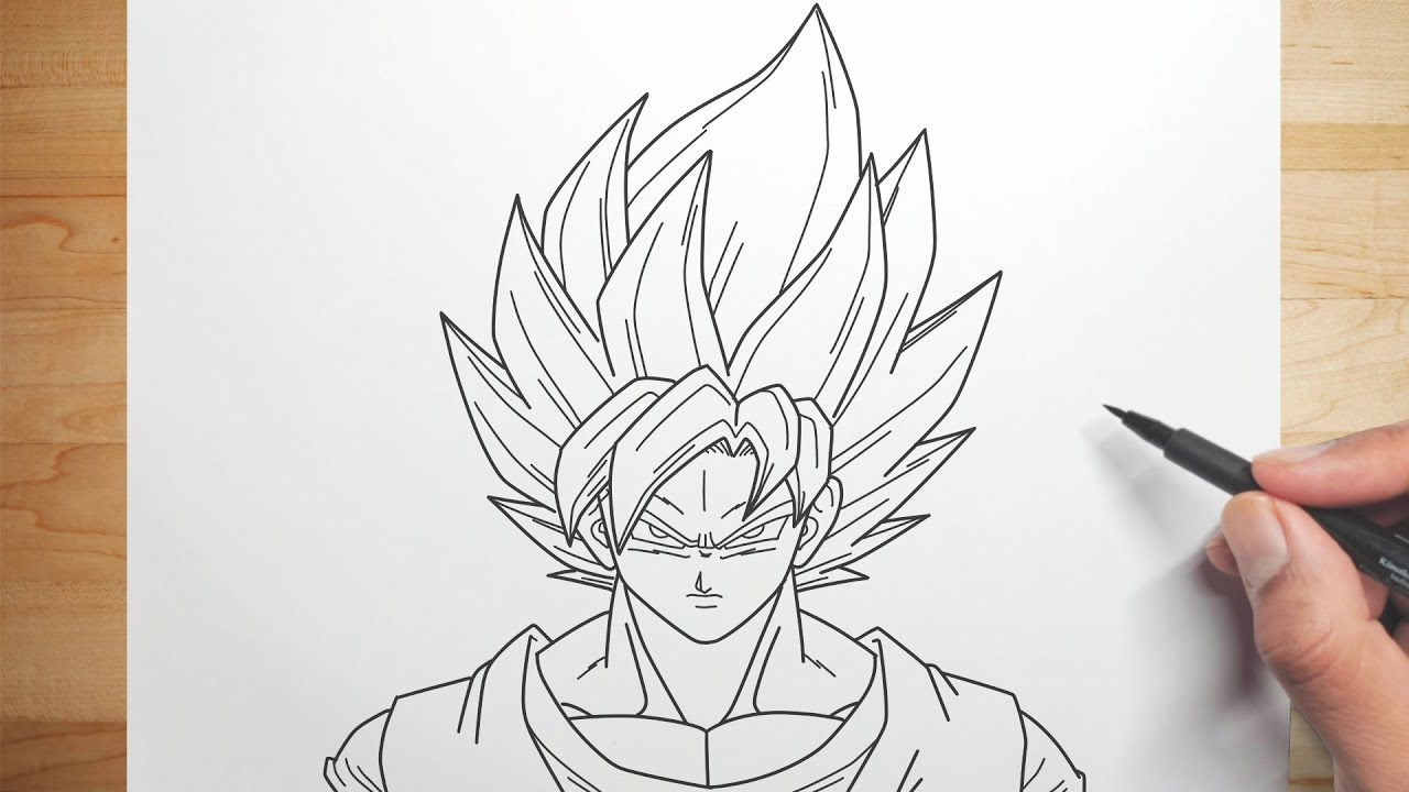 Comment dessiner Goku SSJ / Tuto facile