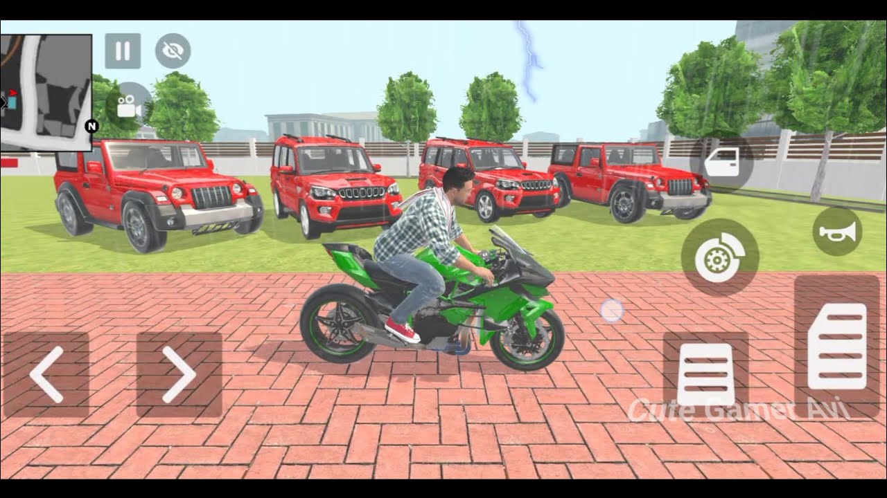 🎮Franklin order by 2️⃣Red Thar2️⃣ Scarpio S11 Car in Indian🇮🇳 bike Thief Auto simulator🎮 #87