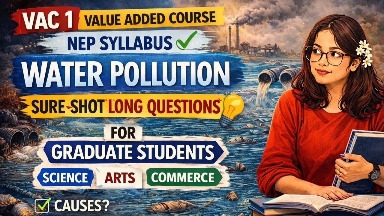 VAC 1 Water Pollution | Sure Shot Long Questions | NEP Syllabus | Semester-1