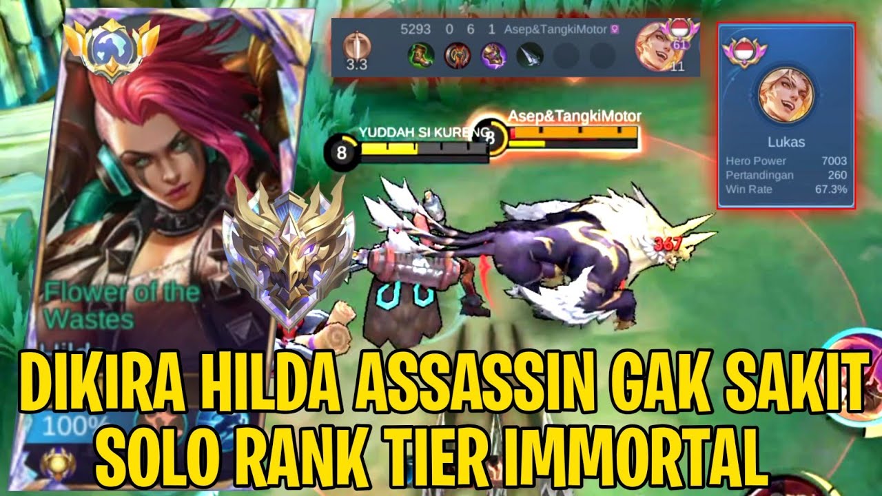 Meta Hilda Damage Di Immortal Bikin Global Lukas Coklat - Top Global Hilda Mobile Legends
