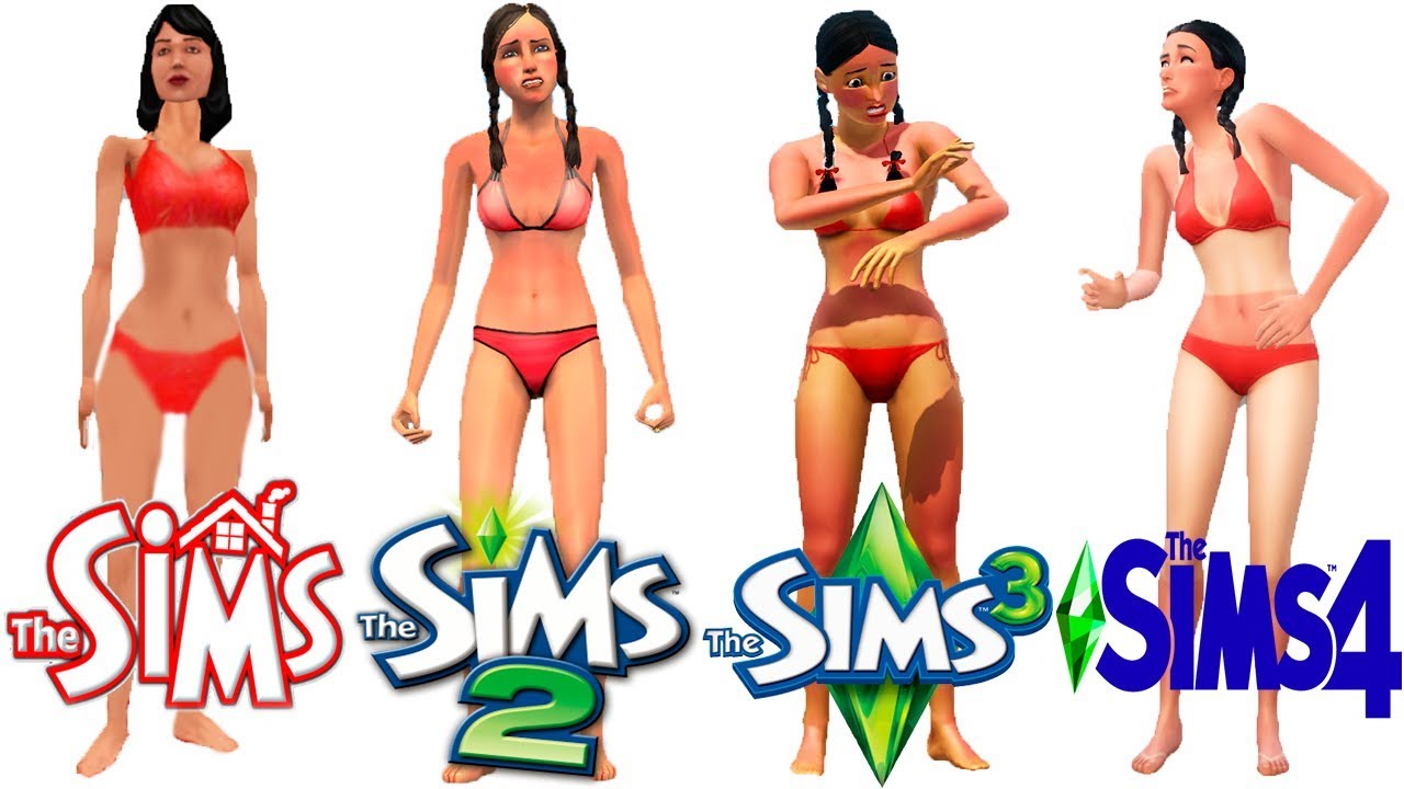 ♦ Sims 1 - Sims 2 - Sims 3 - Sims 4: Beach and Ocean - Evolution