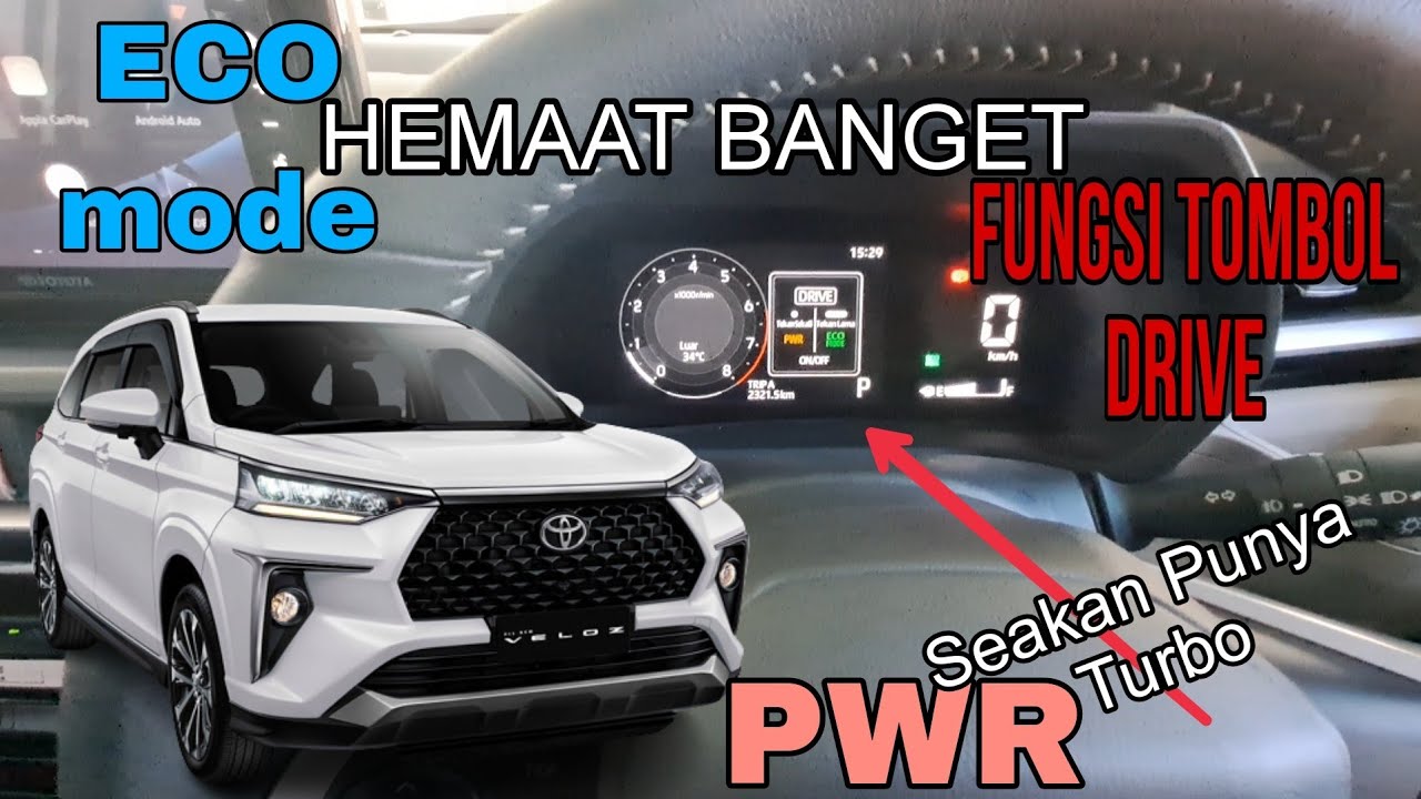 FUNGSI TOMBOL DRIVE yg Ada Di Toyota VELOZ 2023 (SETIR nya)