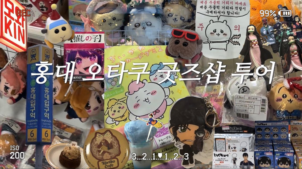 [VLOG] 혼자 홍대 오타쿠 굿즈샵 투어는 처음이라‼️ • 치이카와ㅣ더쿠ㅣ모와즐ㅣ오모차랜드ㅣ브라더굿즈ㅣ제이에스스토어ㅣ지브리 코리코카페