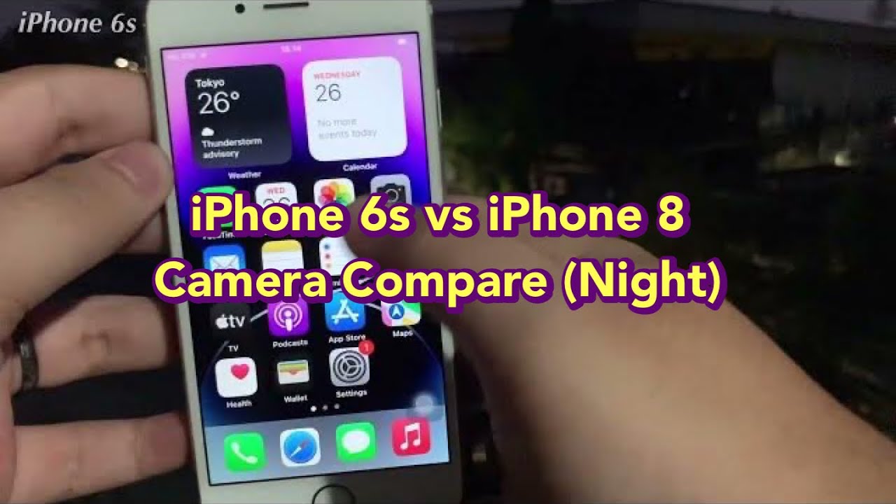 iPhone 6s vs iPhone 8 Camera Comparison (Night)