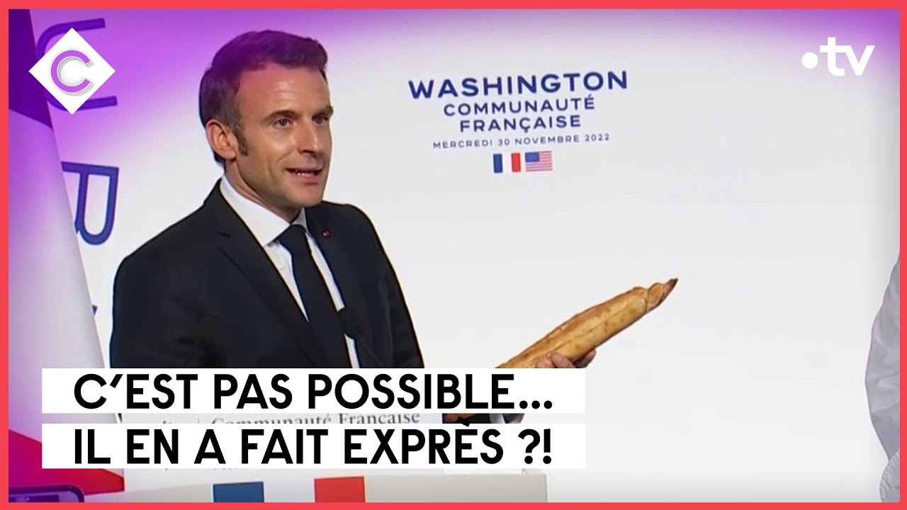 Baguette, centimètres… petit message subliminal d’Emmanuel Macron ?! - L’ABC - C à Vous - 01/12/2022