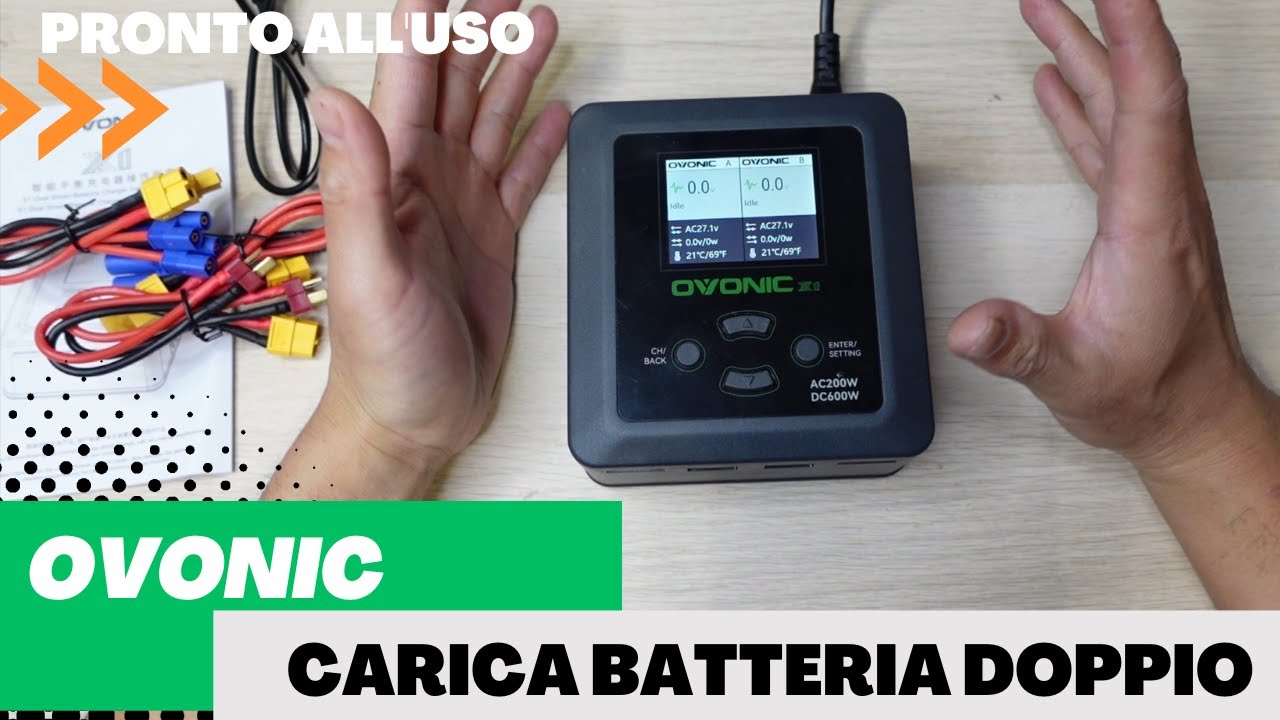 OVONIC Caricabatteria Lipo a Doppio Canale già pronto all'uso: Come usare e come mi sto trovando!