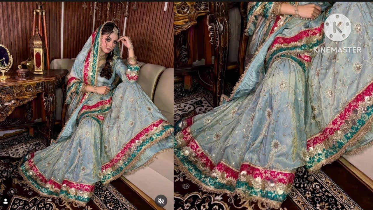 Rampur ke famous ureb gharare ki boht asan cutting ✂️ and stitching, gharara ✨cutting step by step 💖
