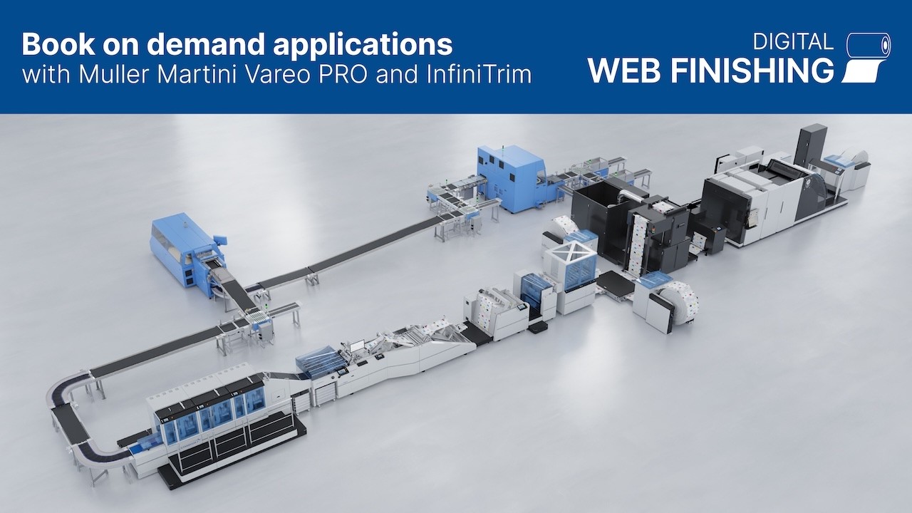 Book on demand applications with Muller Martini Vareo PRO Perfect Binder & InfiniTrim | Hunkeler AG