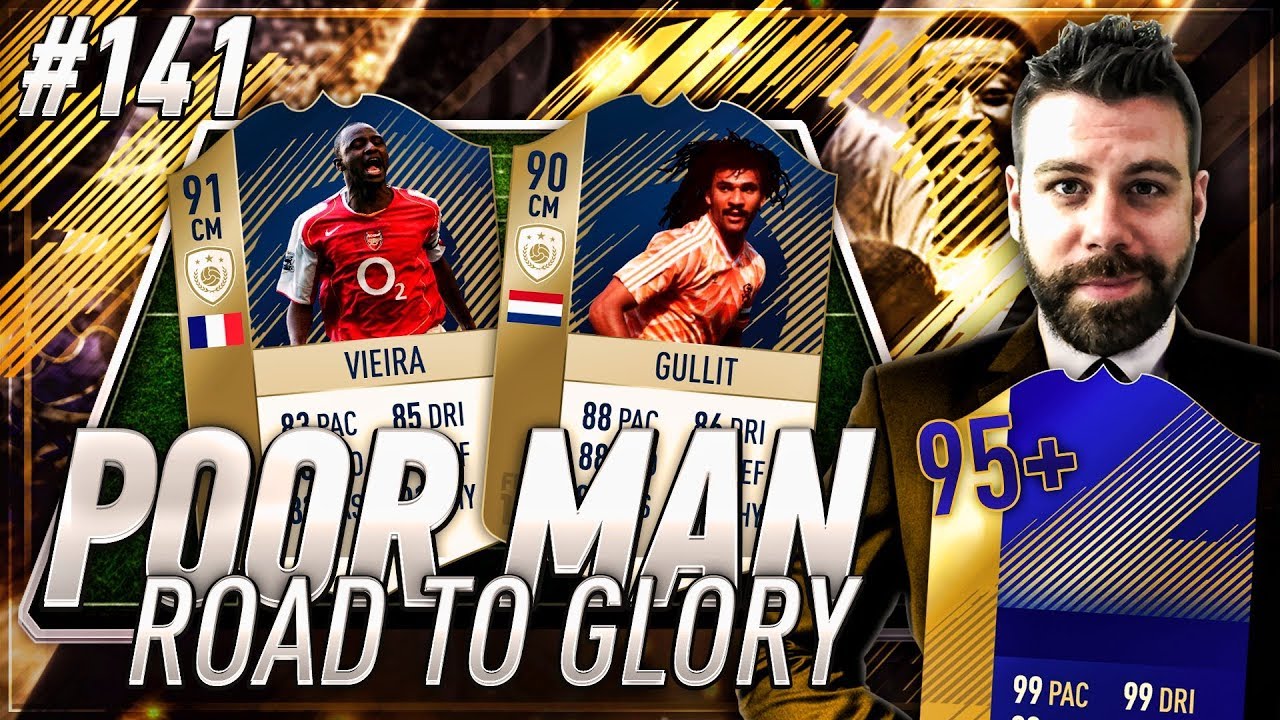 95+ TOTS PLAYER PACKED!!! PRIME VIEIRA and GULLIT SQUAD! Poor Man RTG #141 - FIFA 18 Ultimate Team