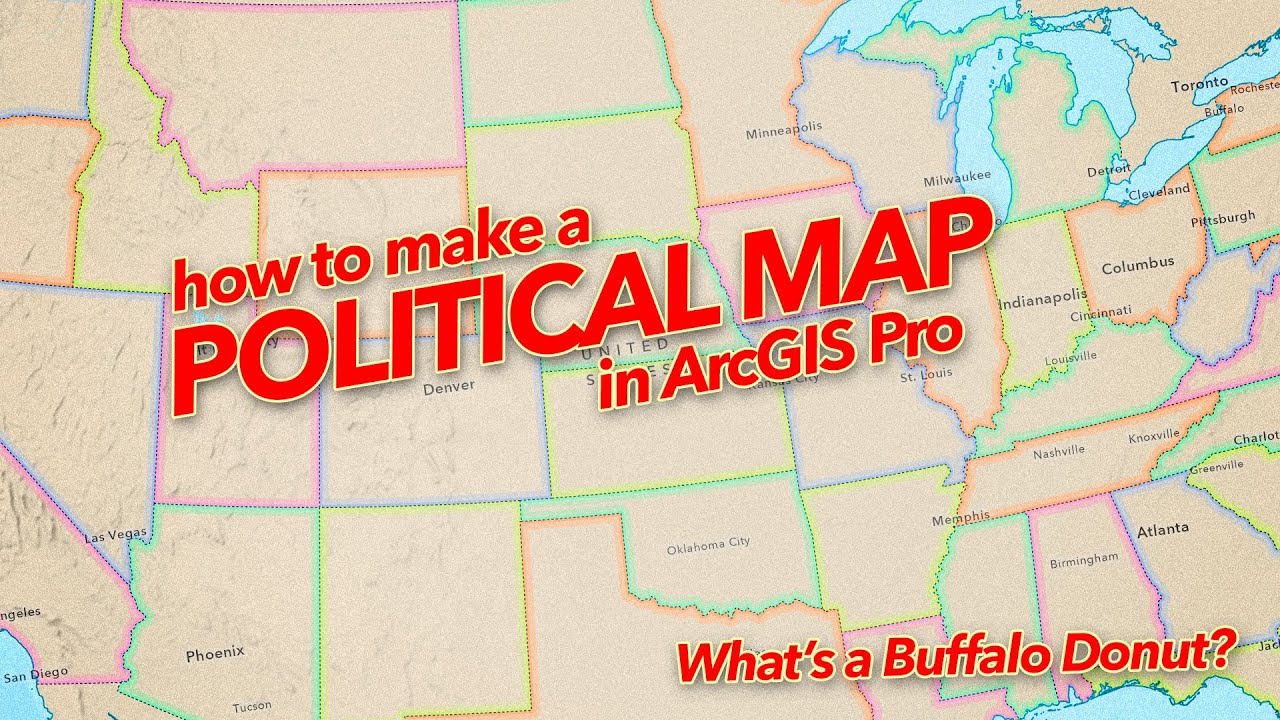 Как создать политическую карту в ArcGIS Pro