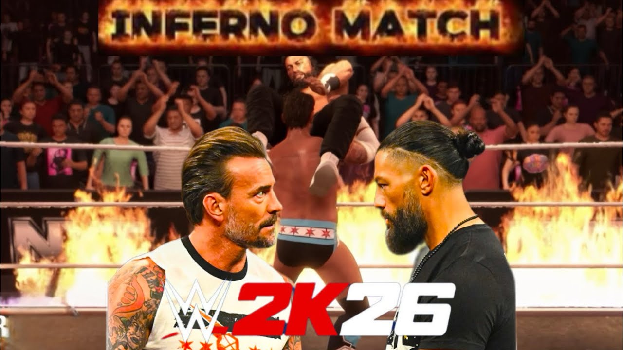 Inferno Match🔥🔥WWE 2K26 New Match Highlights #wrestling #wwegames #viral #wwe2k26