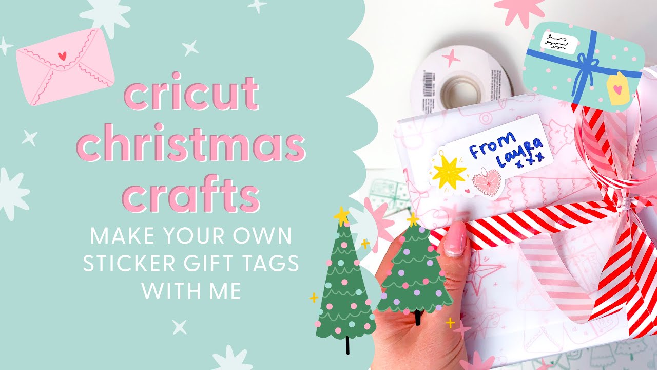 How to make Christmas gift labels | Draw With Me + Cricut Christmas Crafts