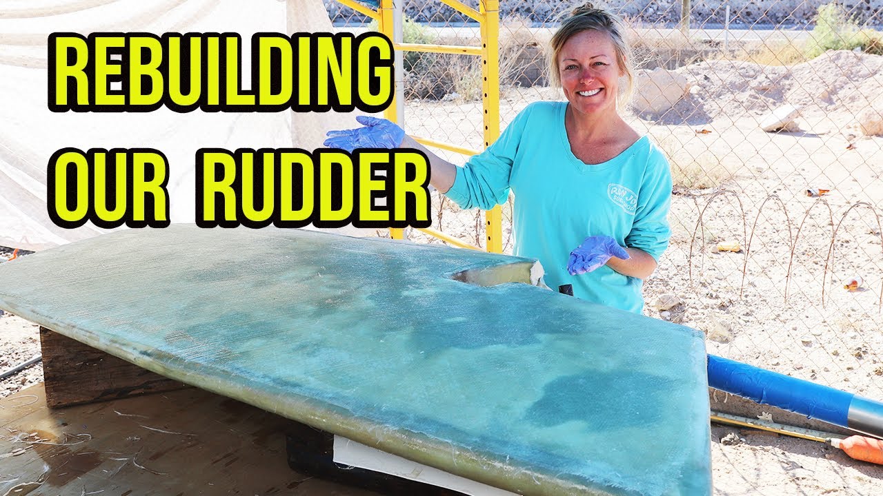 Repairing our Fiberglass Rudder to Cross an Ocean - Episode 101