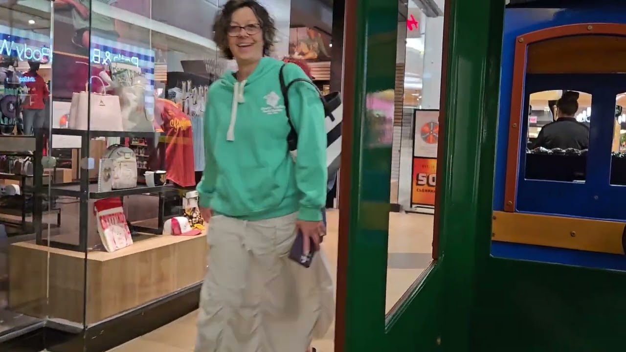 Riding The FunHouse Express around Spotsylvania Town Center Mall in Fredericksburg Va 8/8/23