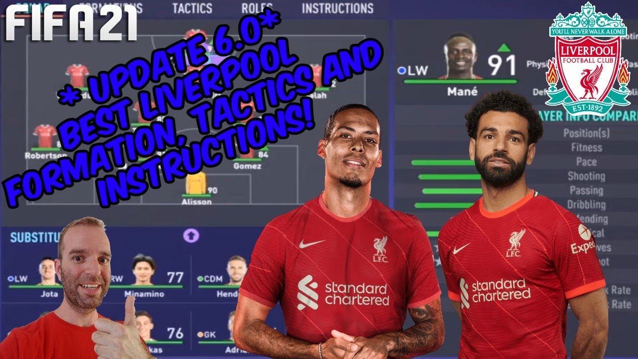 *UPDATE 6.0* FIFA 21 - BEST LIVERPOOL Formation, Tactics and Instructions