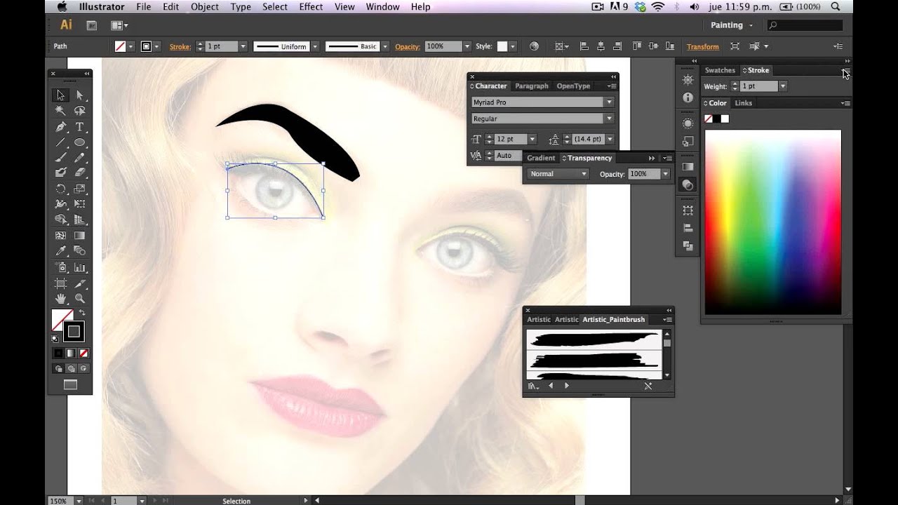 Dibujo Digital: Line Art en Illustrator para Efectos POP ART - NowPhotoshop
