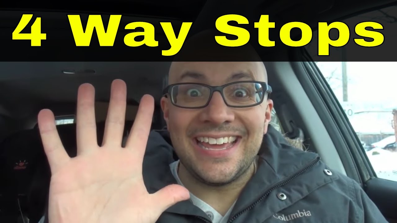 5 Simple Rules Of 4 Way Stops-Driving Lesson