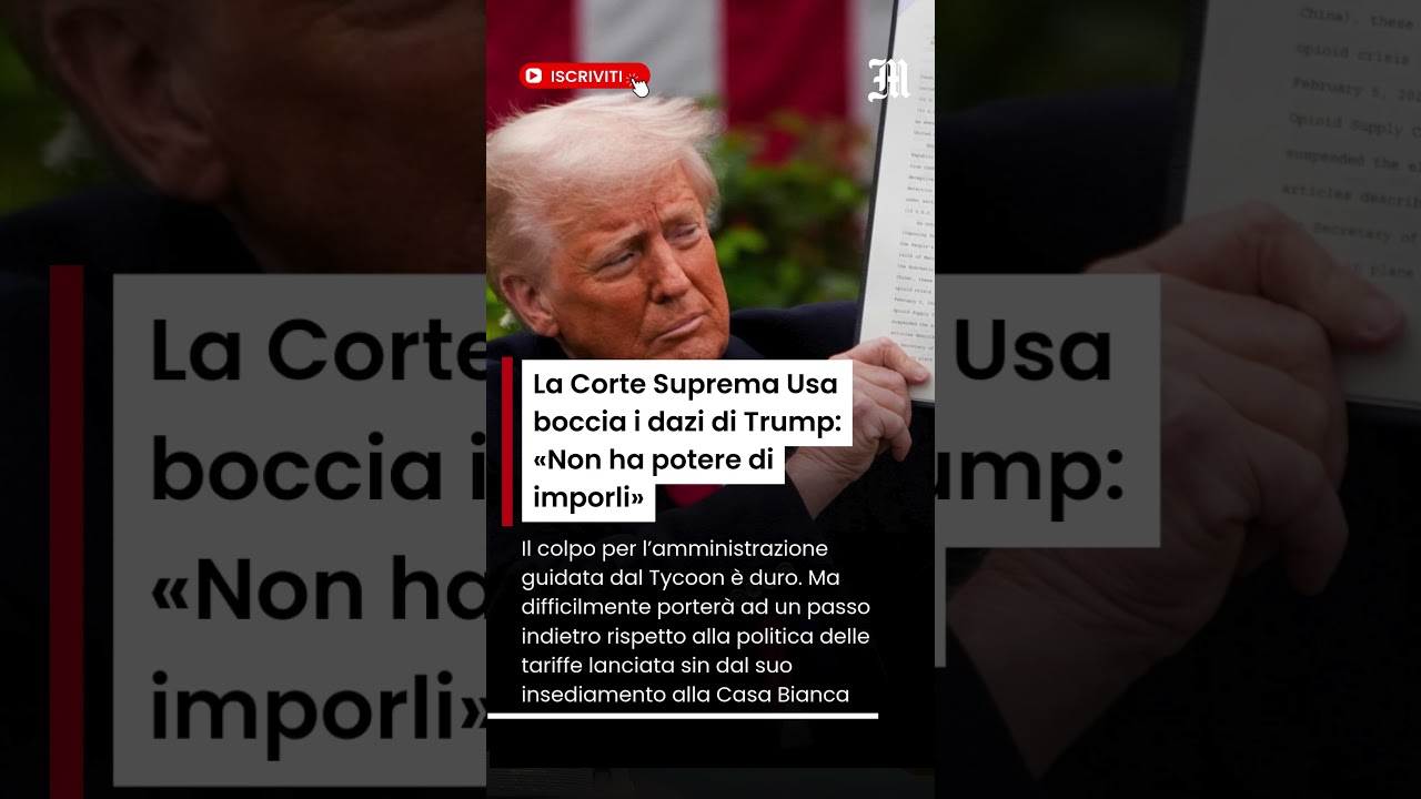 Dazi Usa, Corte Suprema li boccia: &laquo;Trump non ha il potere di imporli&raquo;