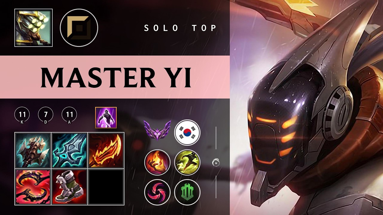 Master Yi Top vs Akali - KR Master Patch 26.04
