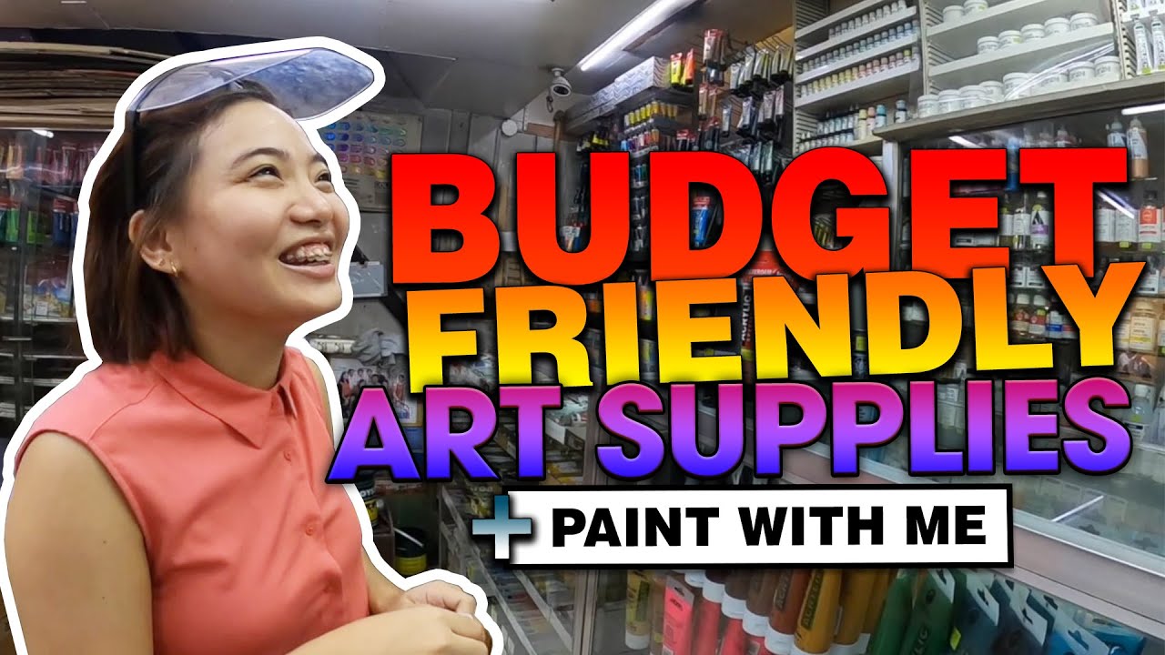 QUARANTINE ACTIVITY (THINGS TO DO): BUDGET FRIENDLY ART SUPPLIES in Manila and Paint with me