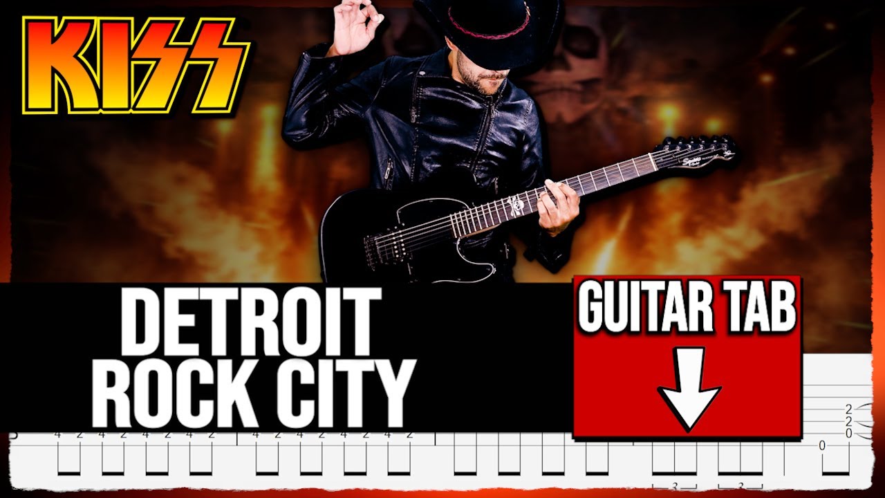 【KISS】[ Detroit Rock City ] cover by Dotti Brothers| LESSON | GUITAR TAB