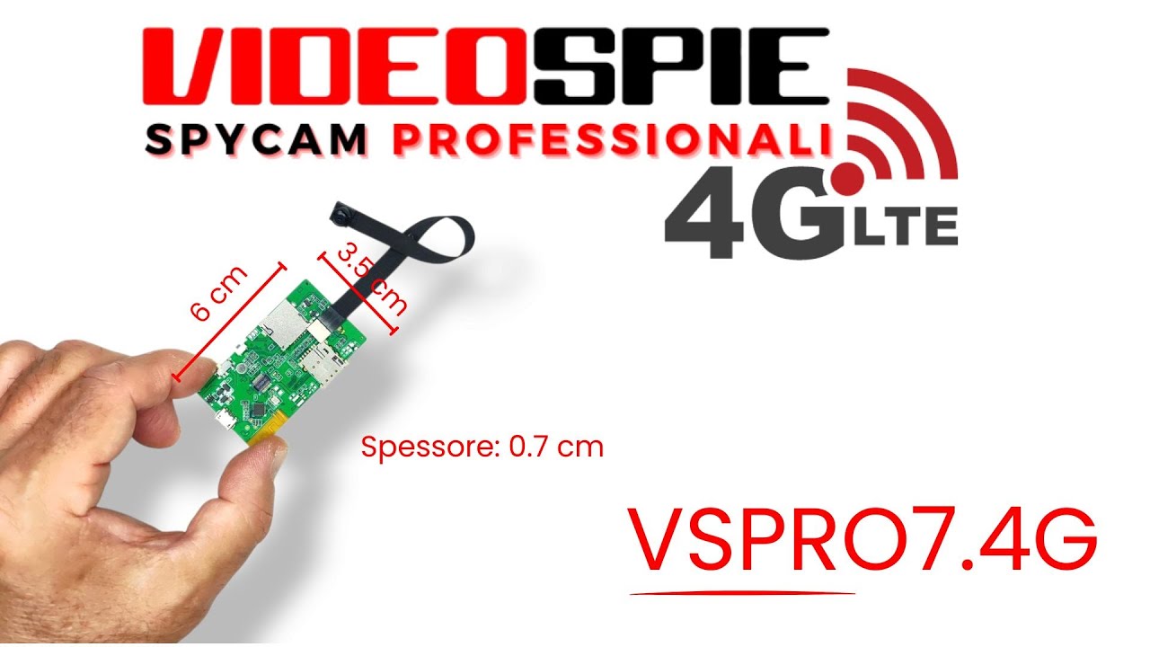 VideoSpia SpyCam VsPro7 4G la Mini Telecamera 4G più piccola al mondo