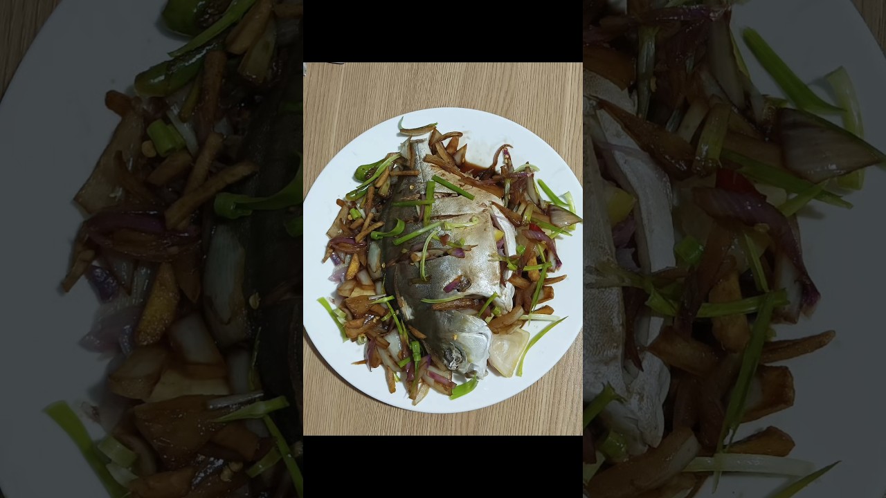steamed Pompano fish.     