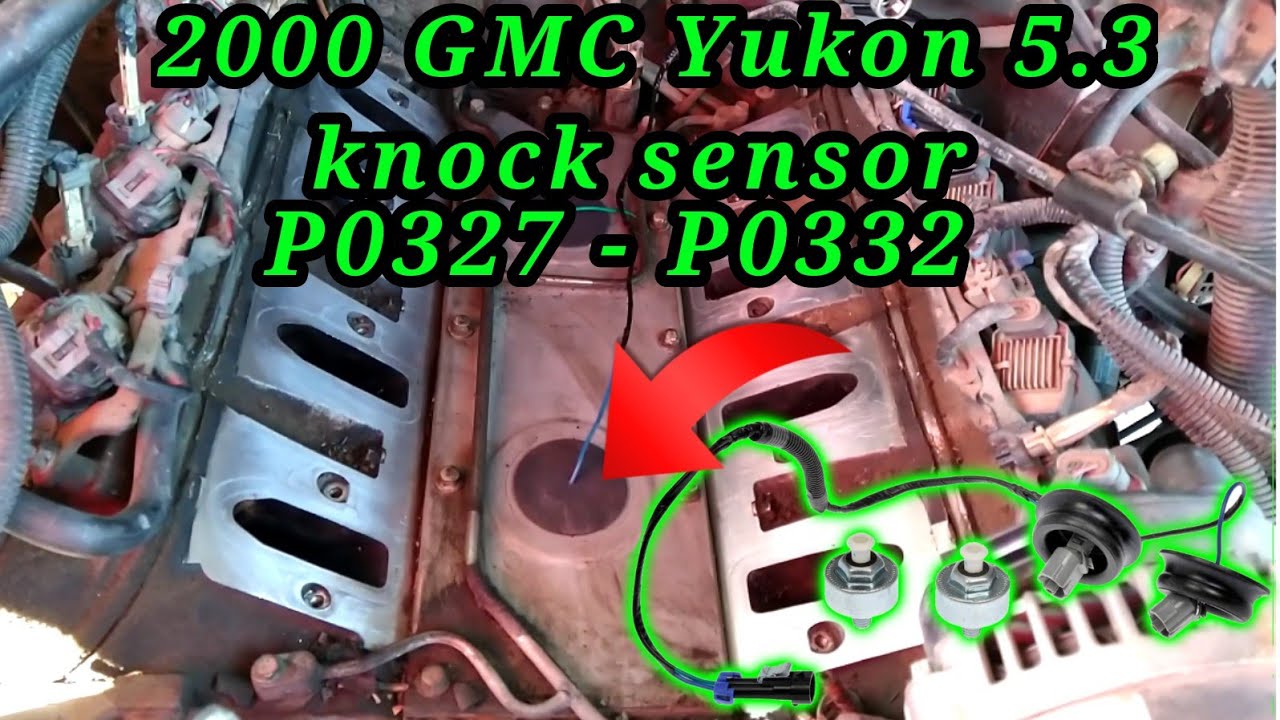 2000 GMC Yukon 5.3 Cómo cambiar los knock sensors código P0327-P0332