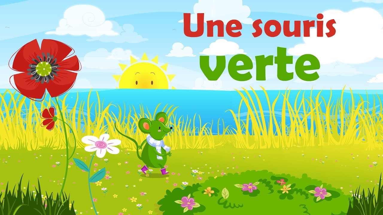 Une souris verte - Comptine avec gestes pour enfants et b&eacute;b&eacute;s (avec les paroles)