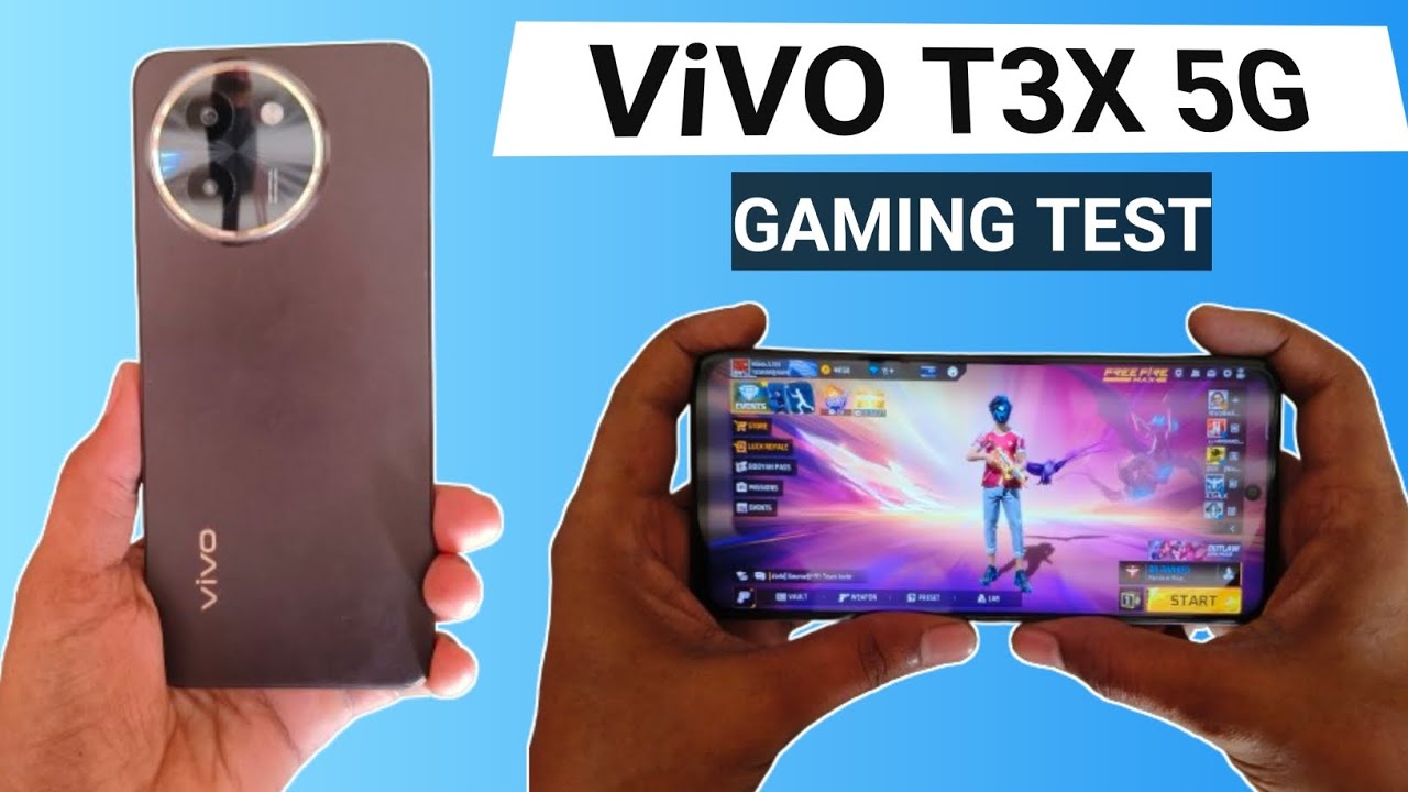 Vivo T3X 5G gaming test ⚡ free fire test