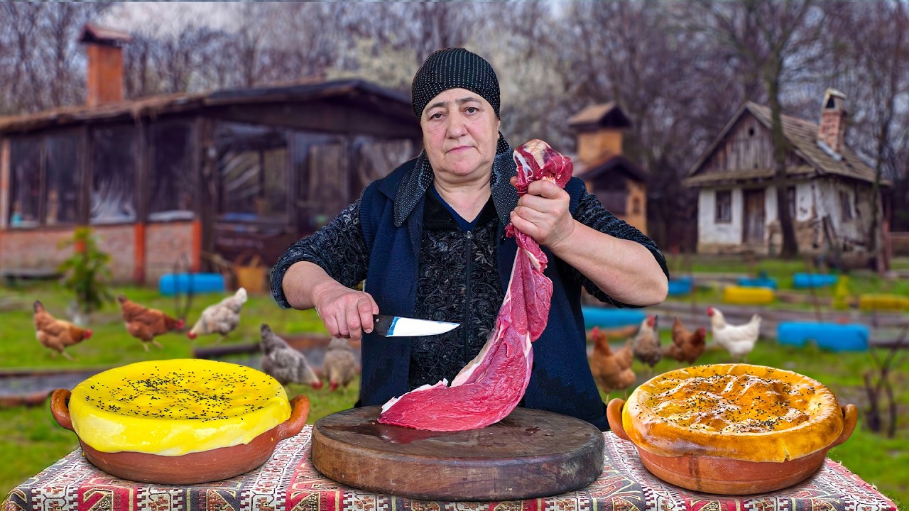 Cooking Meat in a Sealed Clay Jug! 🥩 Grandma's Secret Village Recipe