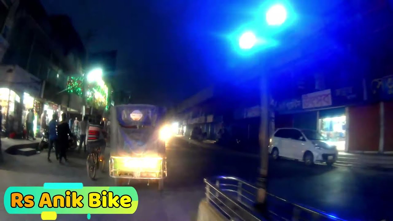 কুষ্টিয়া শহরের নতুন রূপ || Night Ride in Kushtia city || Motovlog || Rs Anik Bike || kushtia 2021