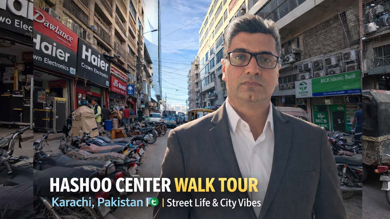 Hashoo Center Walking Tour | Heart of Karachi Streets 🇵🇰 | Full Mooni Vlogs