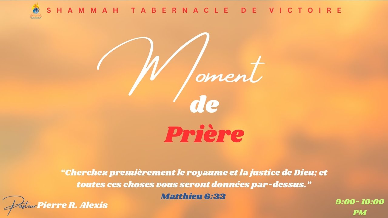 Les intérêts du Royaume de Dieu | Pasteur Pierre R. Alexis | Jeudi 12 Mars 2026