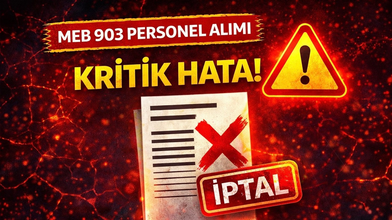MEB 903 Personel Alımı: Hangi Bölümler Alınıyor? Tüm Özel Şartlar Bölüm 2